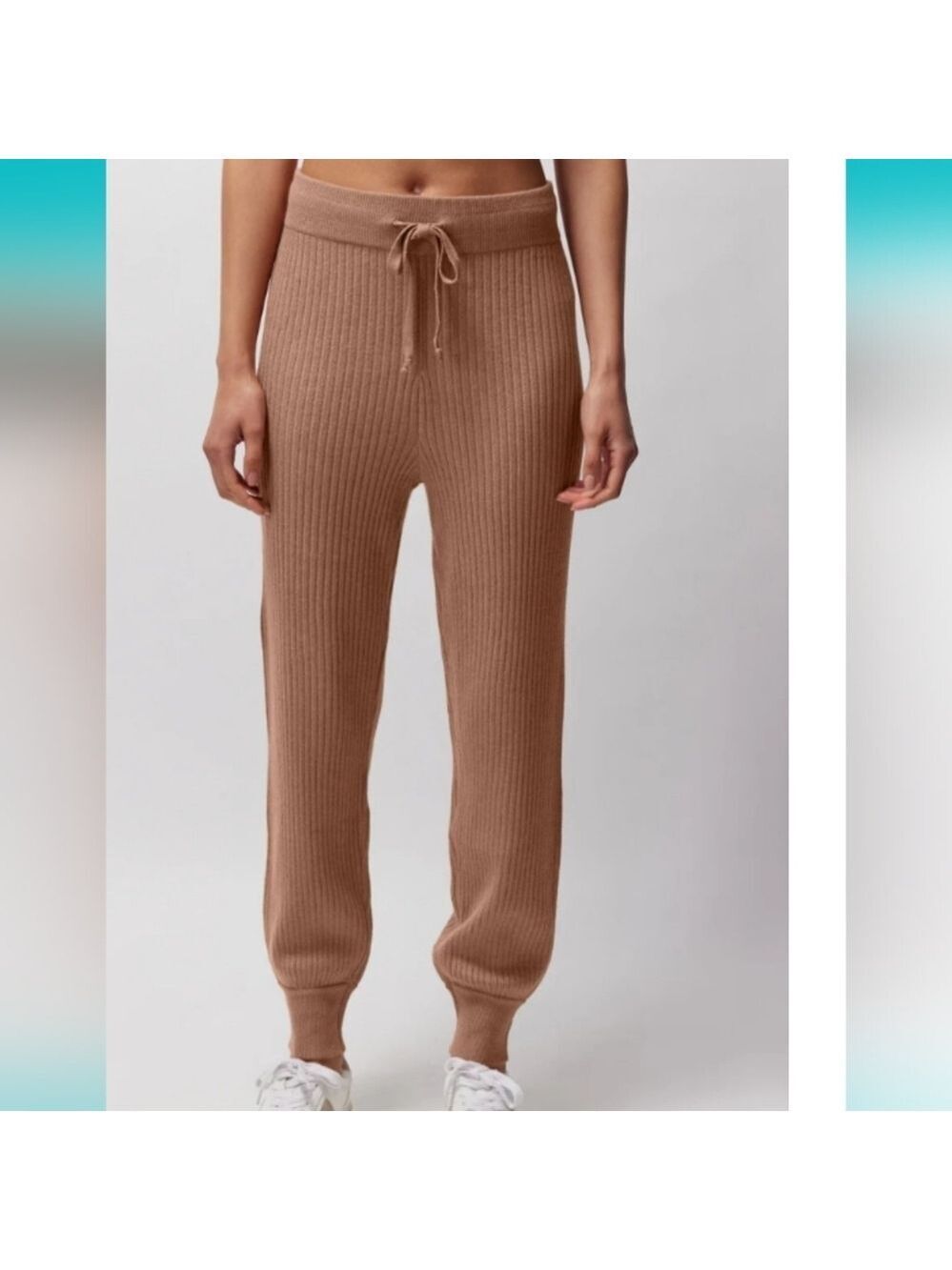 Spiritual Gangster Luxe Rib Jogger In Rust